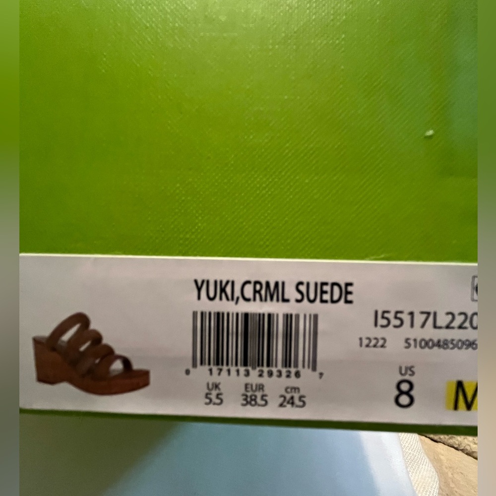 NWT Sam Edelman Women's Yuki Platform Wedge Sandal Golden Caramel - Picture 13 of 15